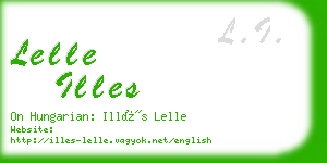 lelle illes business card